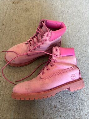 Timberland Pink 6-Inch Premium Waterproof Boots | Nubuck Leather